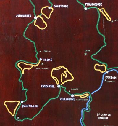 Les parkings et les départs